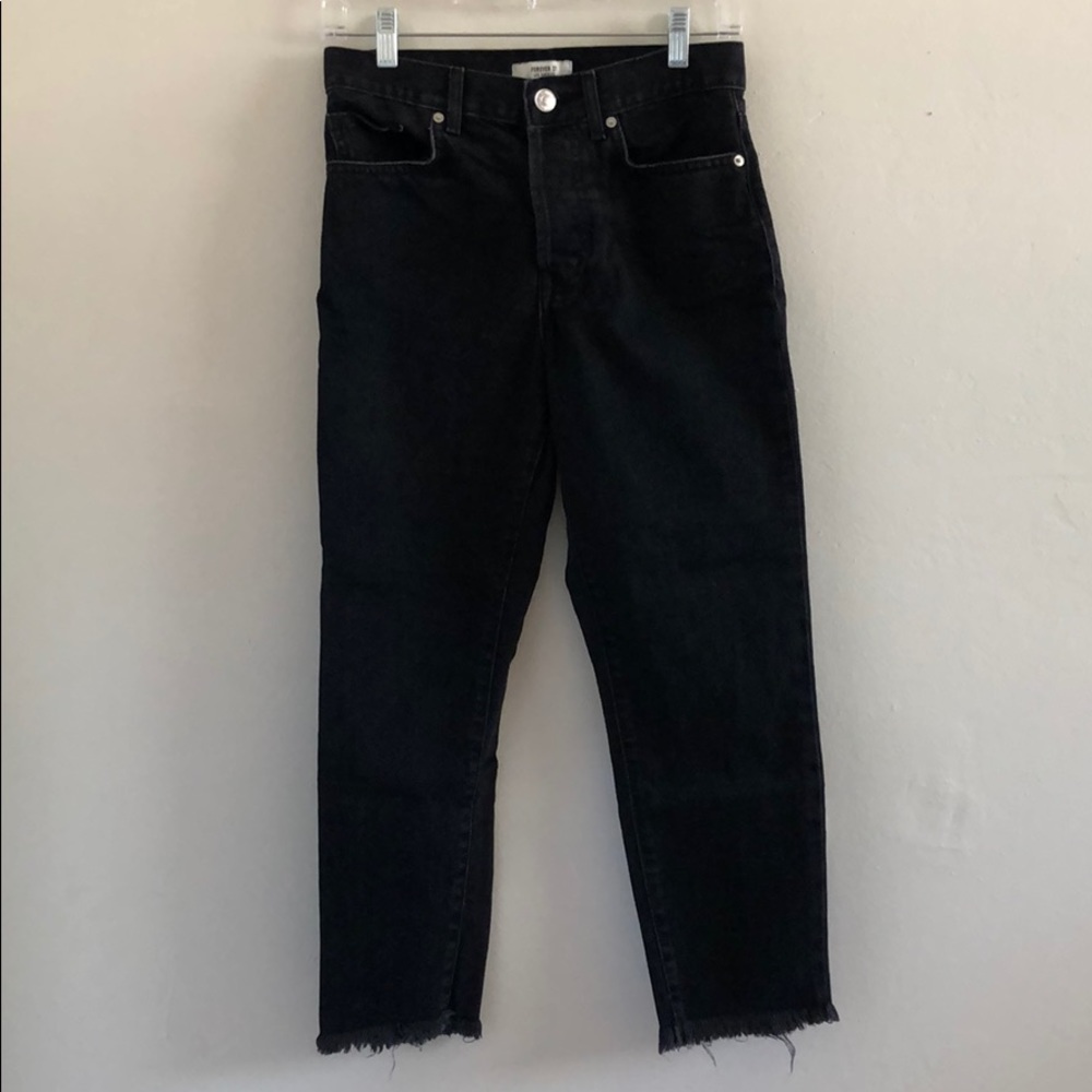 Black Denim Mom Jeans